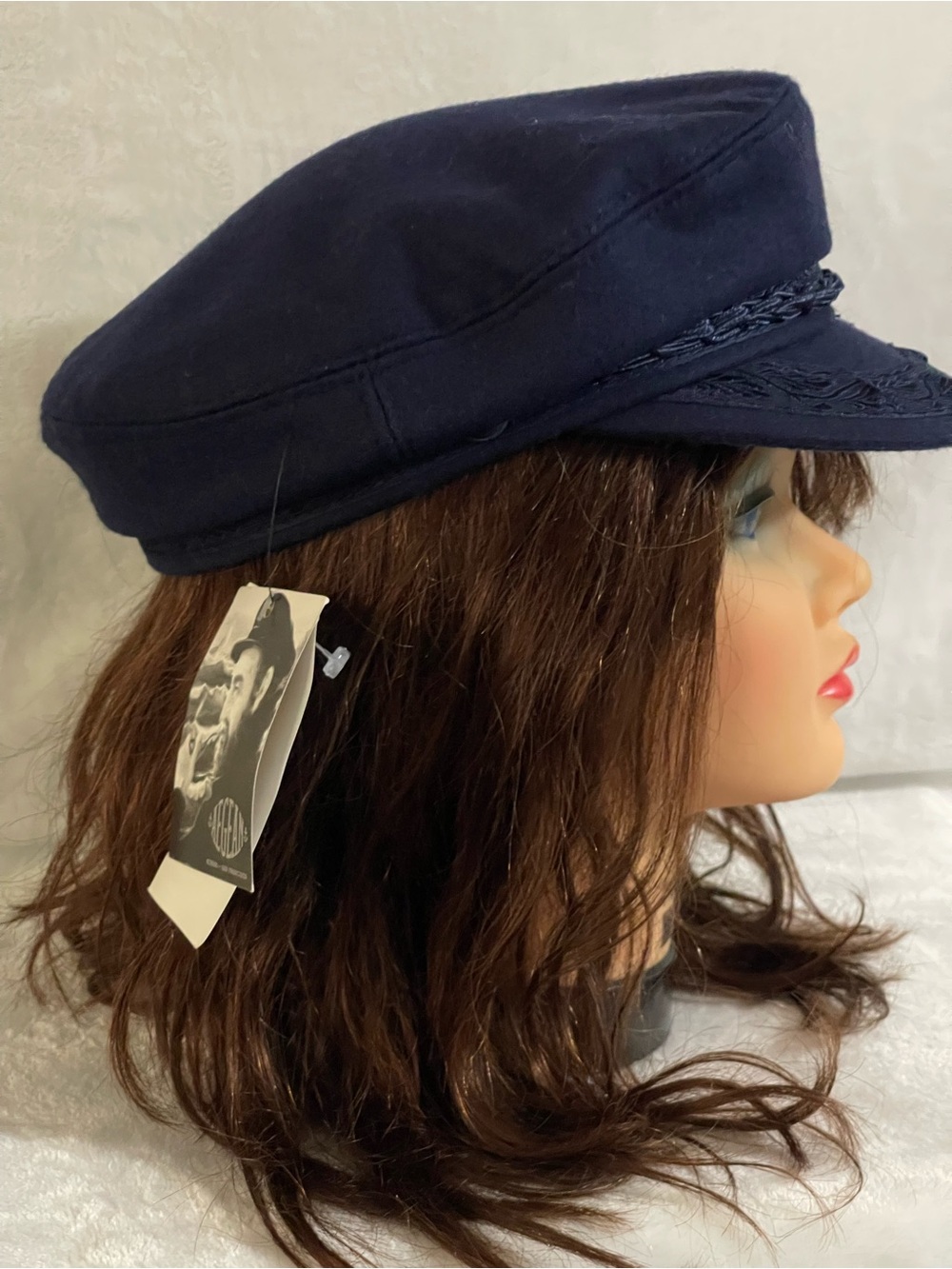Aegean brand navy blue Greek fisherman's cap new with tags - Picture 3 of 13
